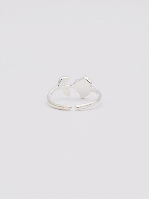 [실버925] 장미 한송이 프리사이즈 반지