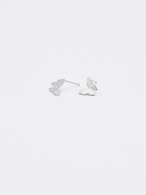 [실버925] 무광 나비 귀걸이