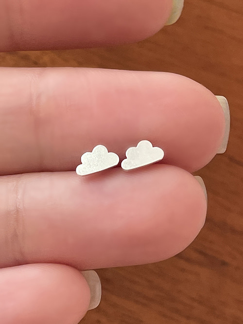 [실버925] 구름 귀걸이