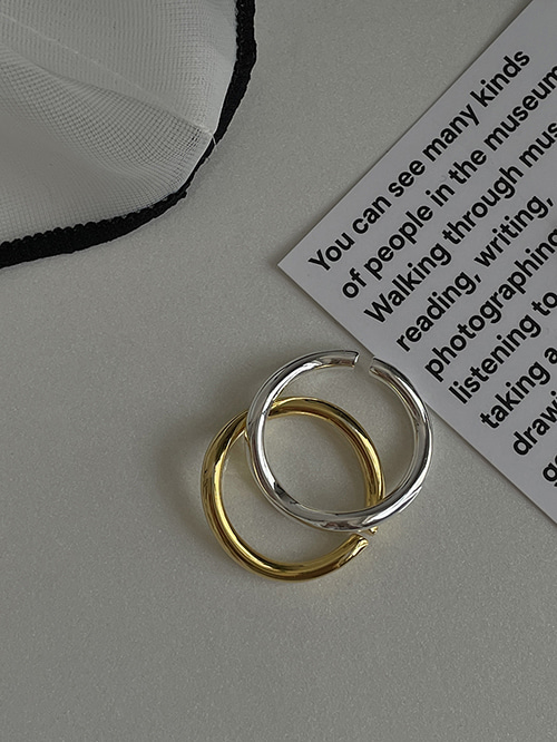 [실버925] 2.5미리 민자 프리사이즈 반지