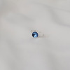 [실버925] 둥근 큐빅 사방 커팅 반지